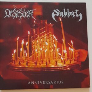 DESASTER / SABBAT </br><i>Anniversarius</i></br> 7'EP </br>Red/Yellow Splatter